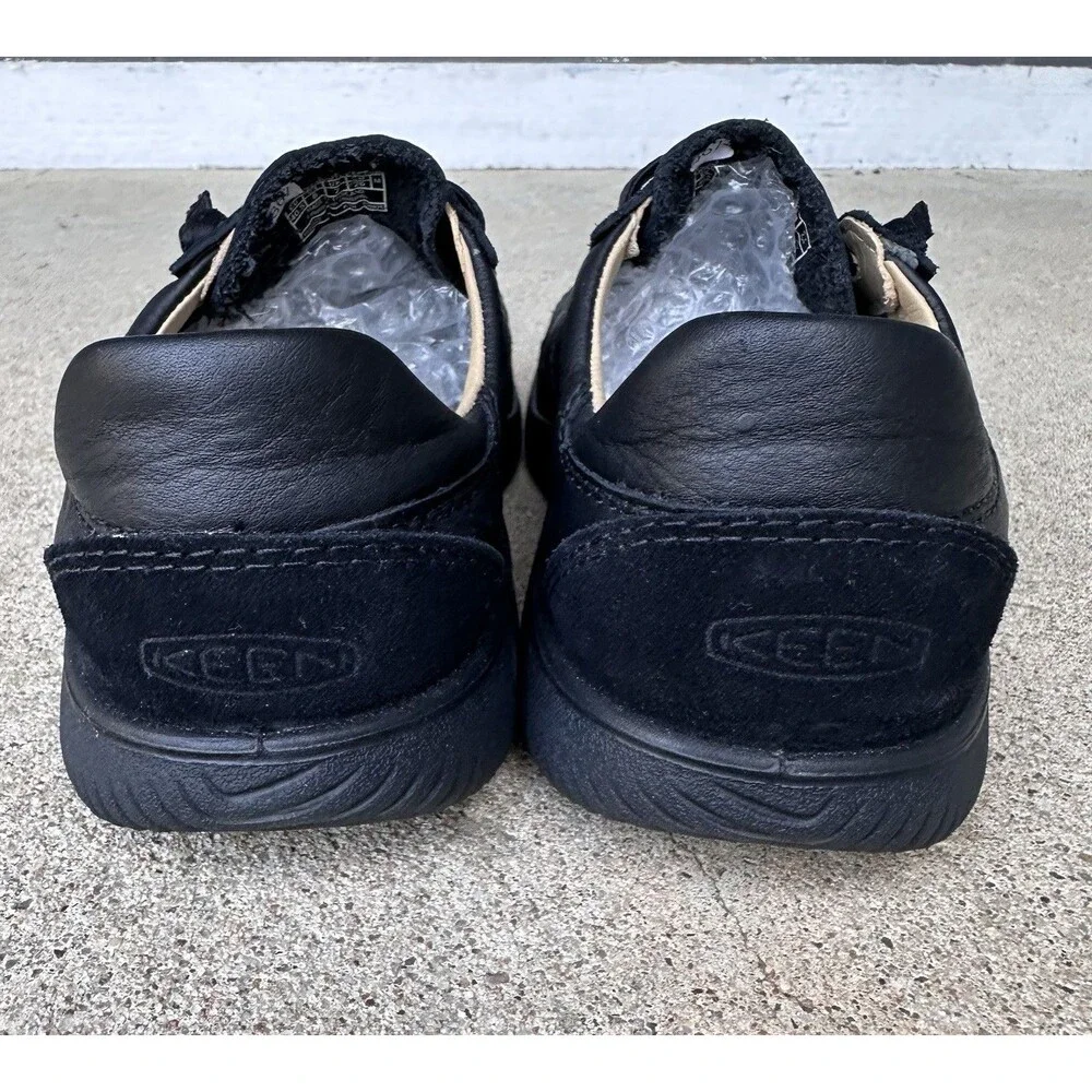 KEEN KNX T-Toe Men’s 8 M Black Leather Suede Minimalist Sneakers 1030622